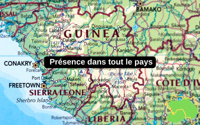 Présence dans tout le pays